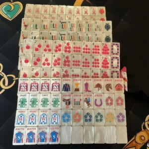 American Mahjong, Hand-painted Acrylic Mahjong Tiles From Europe and Asia, 160 Tiles