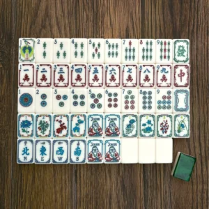 American Mahjong Tiles Acrylic Mahjong Tiles 160 Pieces Home Use Gift Featuring Crystal Tiles Hand-Shuffled Tiles