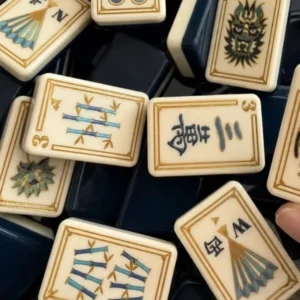 American-Style Mahjong, Luxurious and Minimalist Mahjong Tiles, Exquisite Acrylic Designs-Home Use and Gift Set