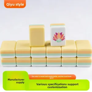 Four-layer Acrylic American Mahjong Tiles Mixed Colors Portable Hand-Played Taixing Origin Consultation Packaging Wholesale