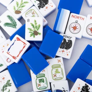 American-style Hand-shuffled Mahjong, Acrylic Mahjong Tiles, Mahjong Tiles for Leisure and Entertainment