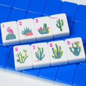 American Mahjong Tiles Hand-shuffled American-style Four-tiered Color-block Acrylic Mahjong Set for Casual Outdoor Entertainment