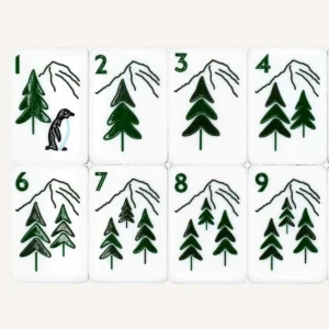 Christmas Mahjong, American 5-Tier Mahjong, High-Quality Acrylic with Exquisite Designs