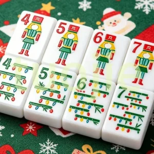 Christmas Mahjong,Exquisite Designs, American-Style Mahjong Home & Gift Set