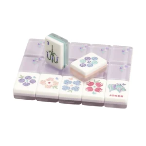 Purple Butterfly-designed Four-layer Acrylic Mahjong Tiles American-style Cartoon-themed Gift Casual Handheld Toy Jiangxi-made