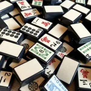 American Mahjong Tiles, High-Quality Acrylic American Mahjong Set with Exquisite Designs-Perfect for Home Use or As a Gift