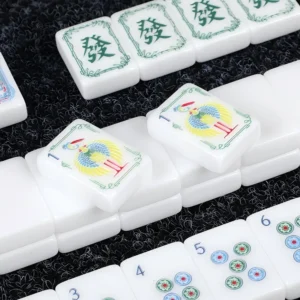 Acrylic American Mahjong Tiles Single Layer White Gift Box Packaging with Consultation Support LOGO Custom